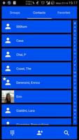 Dialer Theme Cards Blue drupe screenshot 2