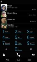 exDialer Black ICS Theme 포스터