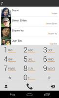 exDialer Orange ICS Theme 海報