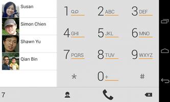 exDialer Orange ICS Theme capture d'écran 3