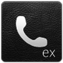 Theme of ExDialer LeatherBlack APK