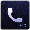 Theme of ExDialer Leather Blue APK