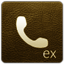Theme of ExDialer Leather Gold APK