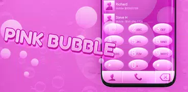 Pink Bubble Dialer Theme