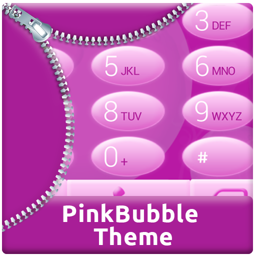 Pink Bubble Dialer Theme