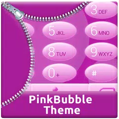 Pink Bubble Dialer Theme APK download