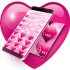 Pink Hearts Dialer Theme 图标