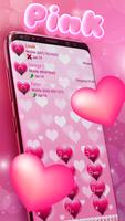 Pink Hearts Dialer Theme Affiche