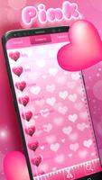 Pink Hearts Dialer Theme ảnh chụp màn hình 2