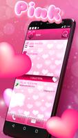 Pink Hearts Dialer Theme ảnh chụp màn hình 3