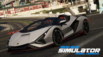 MOD Bus Simulator Mobil Lambor Poster