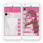WA Theme Pink mod cantik icône