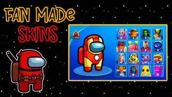 Free skin Among Us tips & Mod menu Skin Impostor الملصق