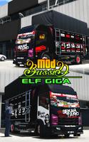 Mod bussid truk elf giga Plakat