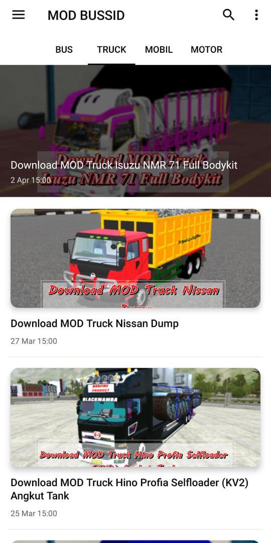 83 Mod Mobil Bussid Truck HD Terbaik
