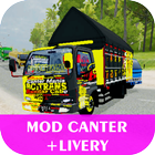 Mod Bussid Truck Canter (Baru + Livery) icône