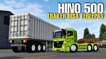 Mod Bussid Trailer Hino Fuso screenshot 1