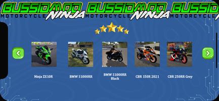 Bussid Mod Motorcycle Ninja captura de pantalla 1