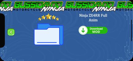 Bussid Mod Motorcycle Ninja captura de pantalla 2