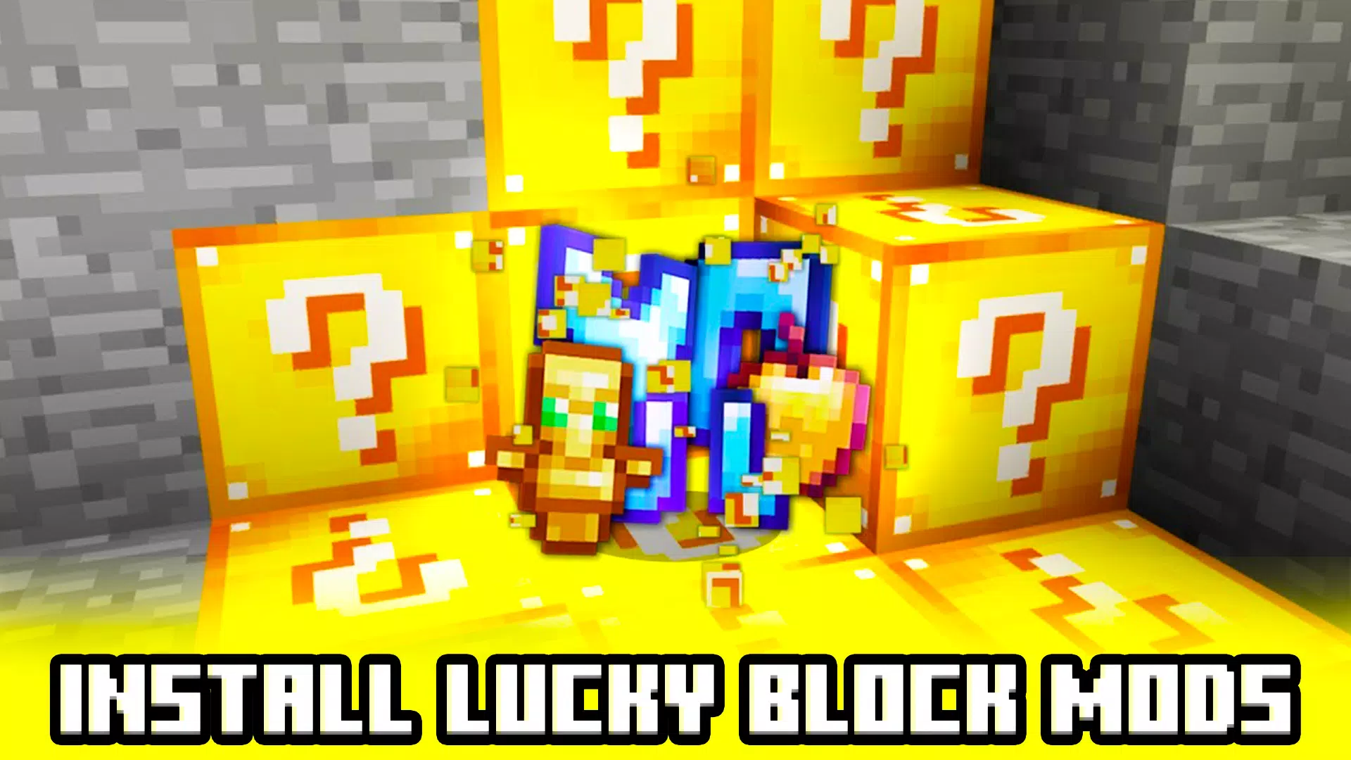 Create a lucky block addon / Addons for Minecraft. Created in Crafty Craft  mod / addon maker. 