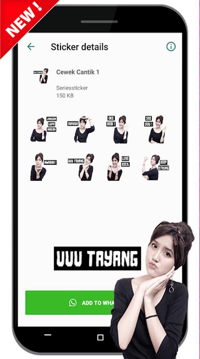  Stiker Cewek  Cantik Indo WAStickerApps untuk Android 