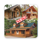 Wooden house design 2019 icon