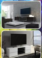 modern TV table model plakat