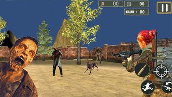 Deadly Zombie Hunter 3D captura de pantalla 1