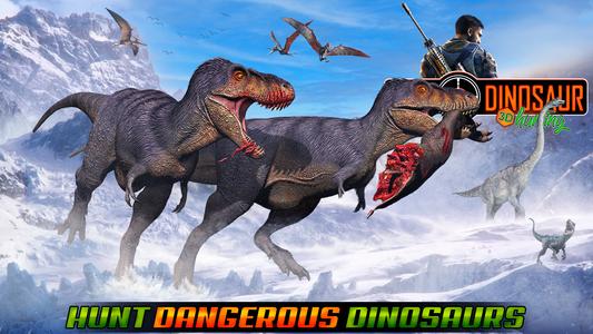 Wild Dinosaur 3D Hunting games Poster