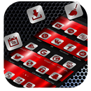 Thème moderne cool métal rouge APK