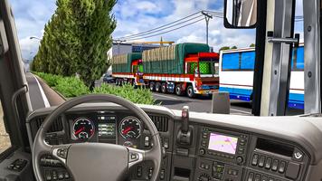 Crazy Truck Transport Game 3D poster