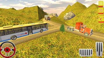 OffRoad Uphill Euro Tourist Bus Driving Simulator Ekran Görüntüsü 3