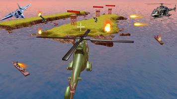 مروحية حربية معركة - لعبة الحرب الجوية سترايك 3D تصوير الشاشة 1