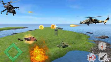 مروحية حربية معركة - لعبة الحرب الجوية سترايك 3D تصوير الشاشة 2