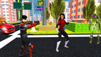 Super Power Hero Jogo de Guerreiros Robôs Voadores imagem de tela 2