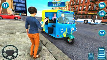 Modern Rickshaw Driving-Tuk Tuk Rickshaw Simulator Affiche