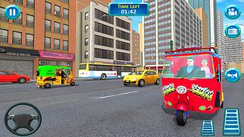 Modern Rickshaw Driving-Tuk Tuk Rickshaw Simulator capture d'écran 2