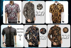 desain baju batik pria modern screenshot 1