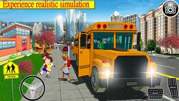 City School Bus Drive Sim captura de pantalla 3