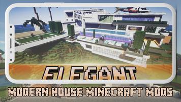 Modern House Minecraft Mods Cartaz