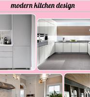 Modern Kitchen Design پوسٹر