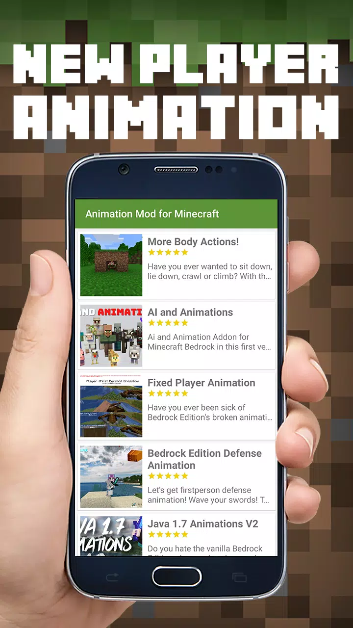 Animation Mod in Minecraft PE - Apps on Google Play