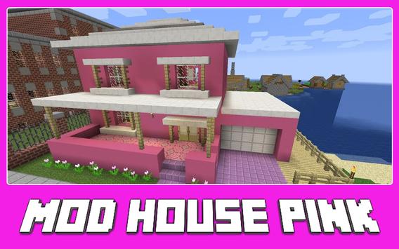 Mod Pink House - New Modern MCPE 2021 screenshot 1