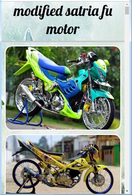 Modifikasi Motor Satria Fu Paling Keren For Android Apk