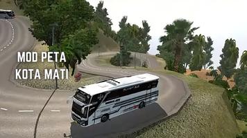 Mod Peta Kota Mati Bussid captura de pantalla 1