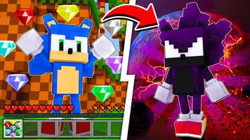 Skins Sonic for Minecraft Maps โปสเตอร์