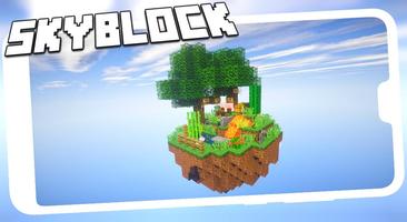 Sky Block Maps and One Block S Affiche