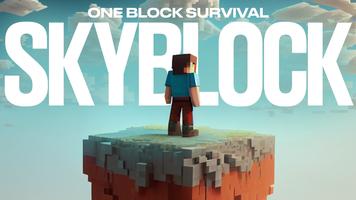 One Block Survival Map poster