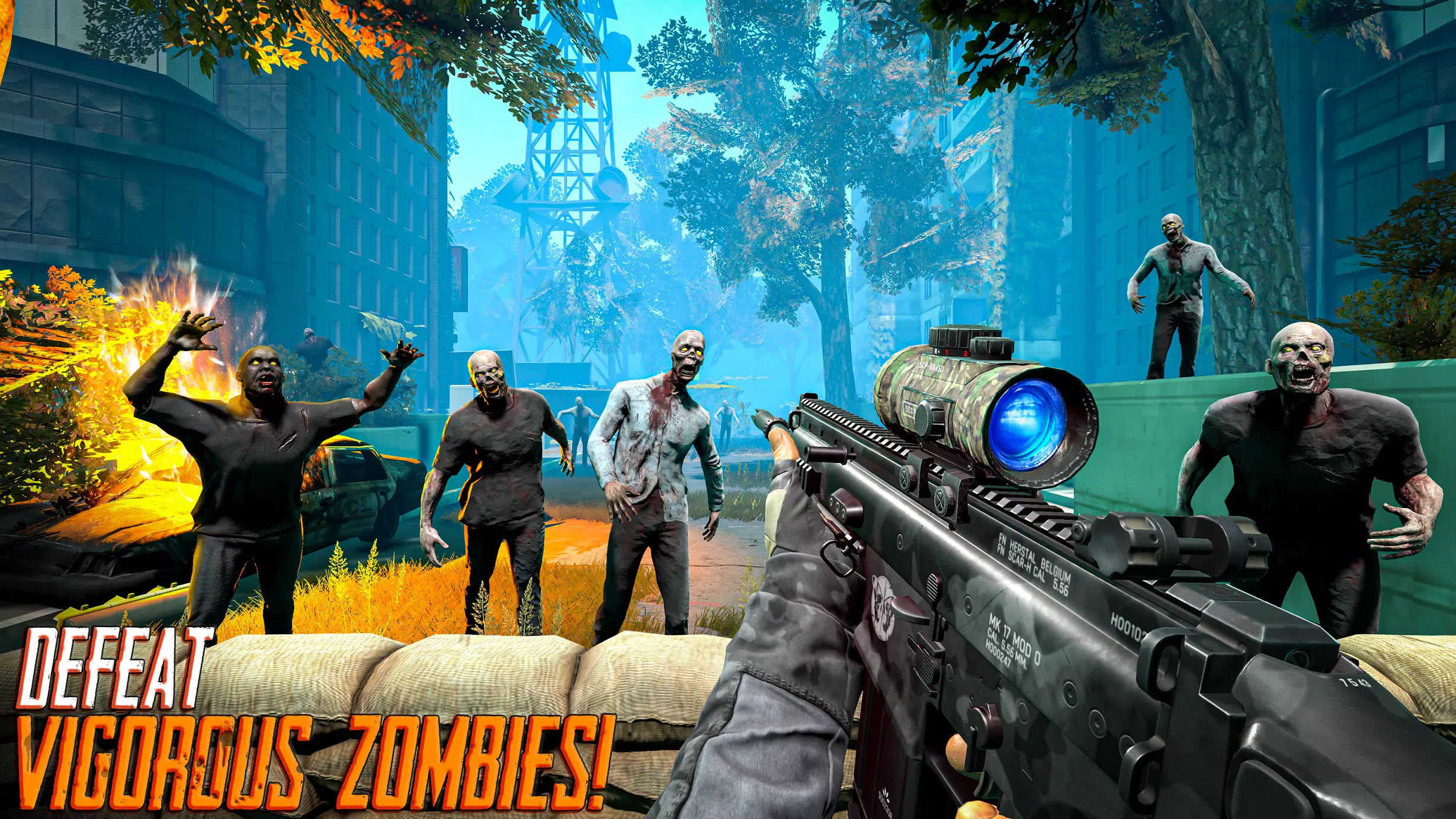 Zombie Shooter Call Of War APK + Mod for Android.