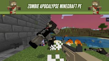Zombie Apocalypse Minecraft PE Cartaz